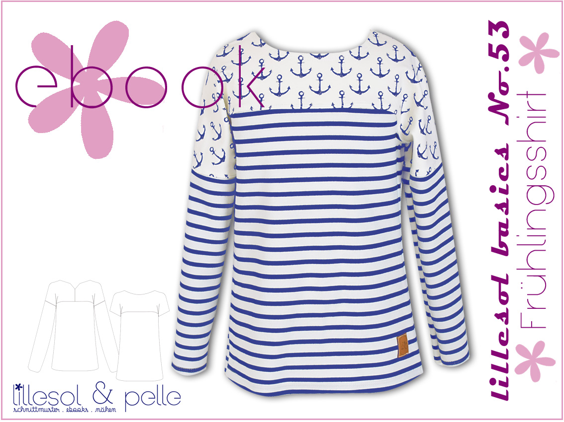 Frühlingsshirt - lillesol basic No.53 - Schnittmuster eBook-1 Frühlingsshirt - lillesol basic No.53 - Schnittmuster eBook-1