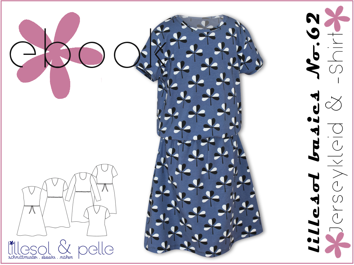 Jerseykleid & -Shirt - lillesol basic No.62 - Schnittmuster eBook-1 Jerseykleid & -Shirt - lillesol basic No.62 - Schnittmuster eBook-1