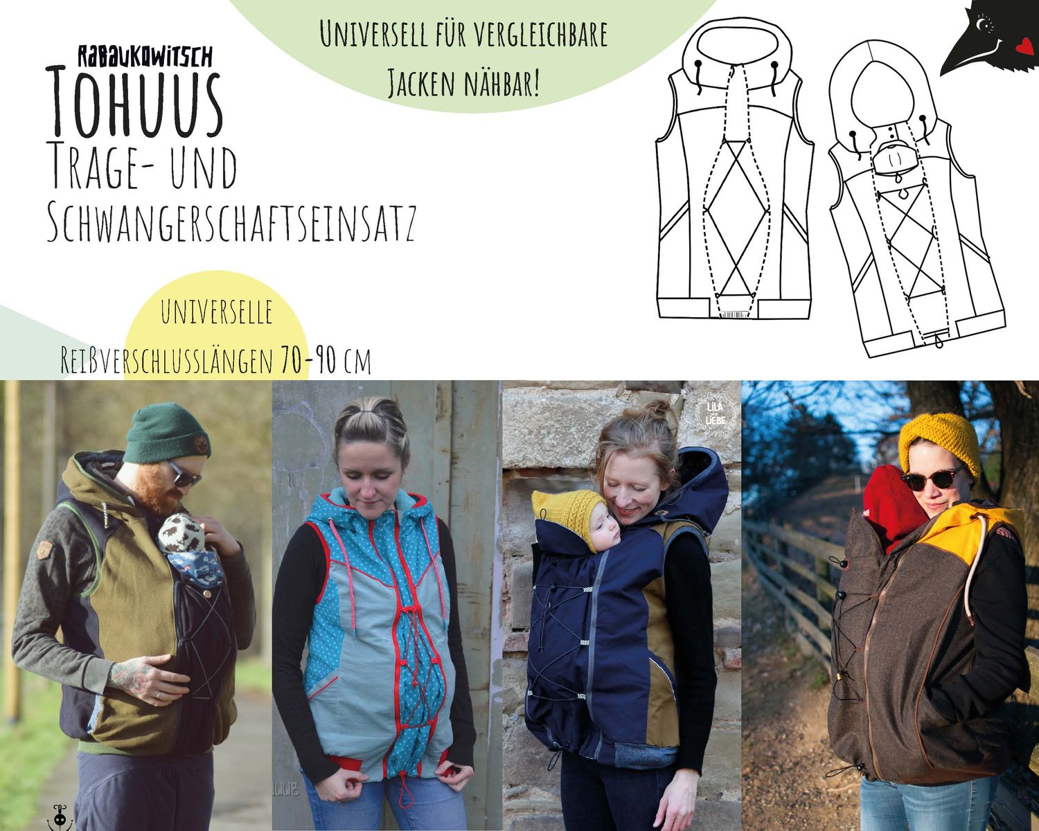 Schwangerschafts- und Trageeinsatz - Tohuus - Schnittmuster eBook-1 Schwangerschafts- und Trageeinsatz - Tohuus - Schnittmuster eBook-1