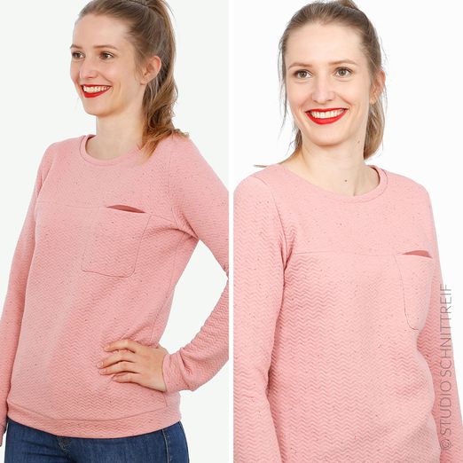 Pullover mit Brusttasche - FRAU BENTE - Schnittmuster eBook Pullover mit Brusttasche - FRAU BENTE - Schnittmuster eBook