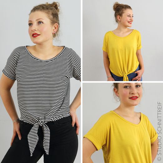 Knotenshirt - FRAU BILLE - Schnittmuster eBook Knotenshirt - FRAU BILLE - Schnittmuster eBook