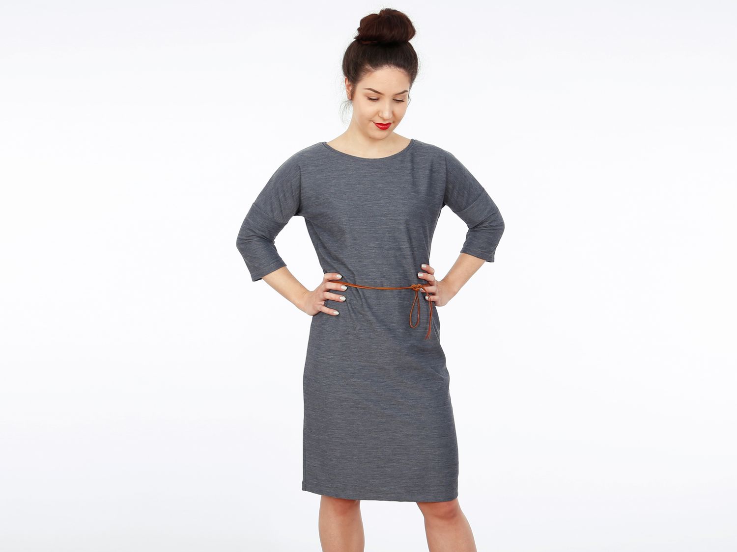 Kleid mit Gürtel - FRAU ELLY - Schnittmuster eBook-2 Kleid mit Gürtel - FRAU ELLY - Schnittmuster eBook-2