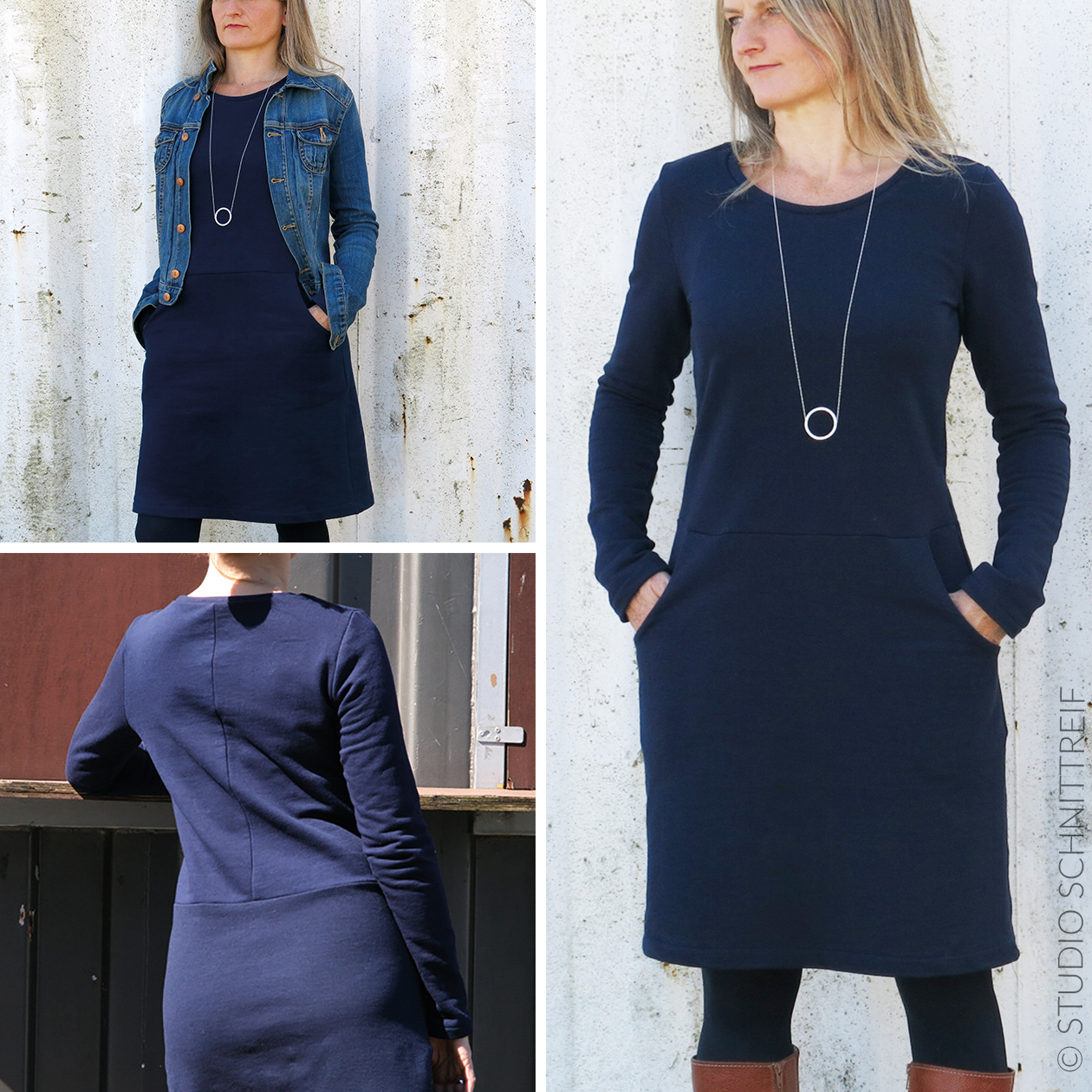 Sweatkleid - FRAU FANNIE - Schnittmuster eBook-0 Sweatkleid - FRAU FANNIE - Schnittmuster eBook-0