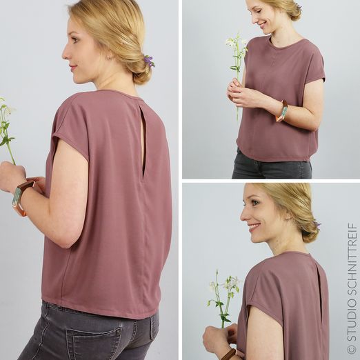 Bluse mit Rückenschlitz - FRAU ILVIE - Schnittmuster eBook Bluse mit Rückenschlitz - FRAU ILVIE - Schnittmuster eBook