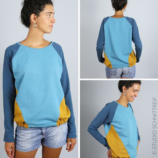Raglansweater - FRAU LILLE - Schnittmuster eBook Raglansweater - FRAU LILLE - Schnittmuster eBook