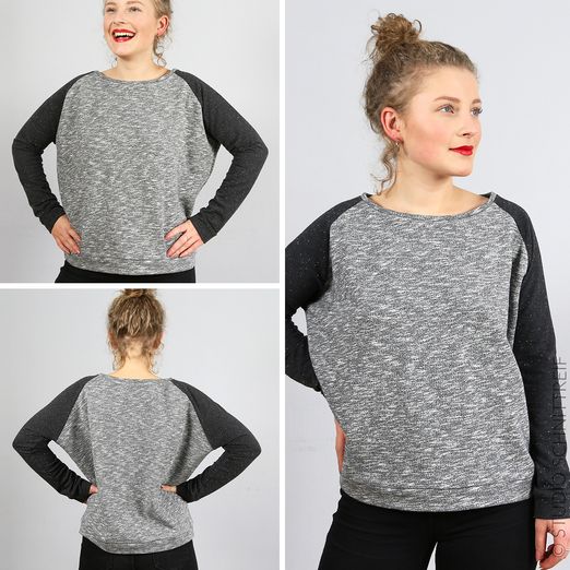 Raglansweater - FRAU MONA - Schnittmuster eBook Raglansweater - FRAU MONA - Schnittmuster eBook