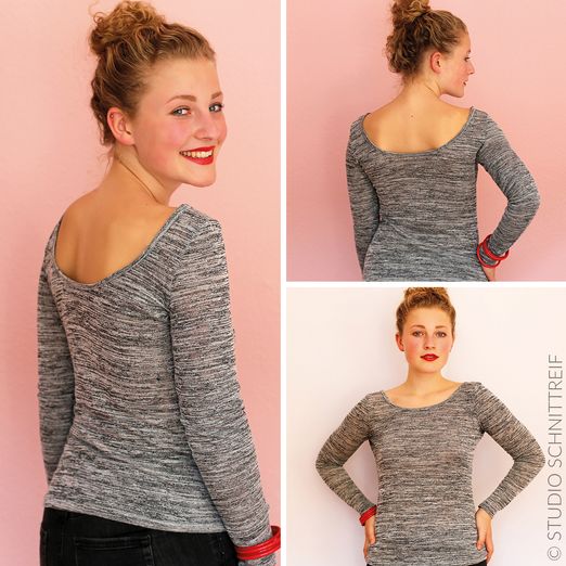 Basicshirt - FRAU NIKKI - Schnittmuster eBook Basicshirt - FRAU NIKKI - Schnittmuster eBook