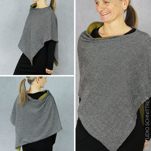 Wendeponcho - FRAU PENNY - Schnittmuster eBook Wendeponcho - FRAU PENNY - Schnittmuster eBook