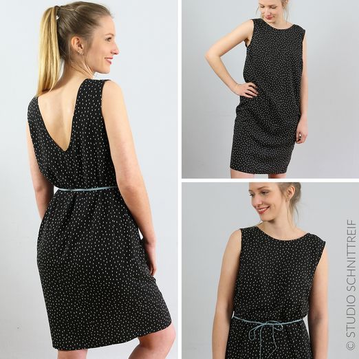Kleid mit Rückendekolleté - FRAU SELMA - Schnittmuster eBook Kleid mit Rückendekolleté - FRAU SELMA - Schnittmuster eBook
