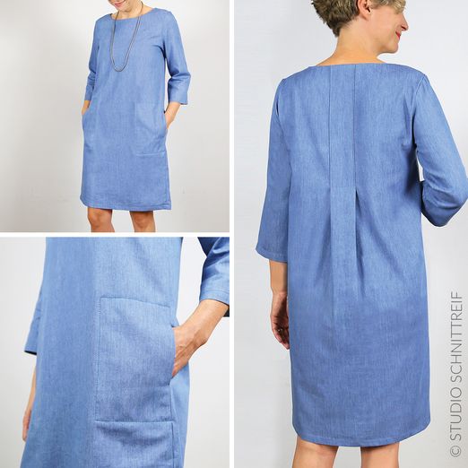 Kleid mit Rückenfalte - FRAU YUMA - Schnittmuster eBook