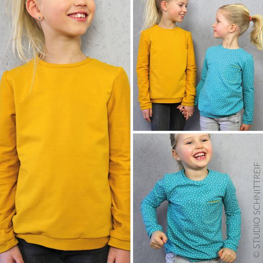Pullover mit Brusttasche - BENTE - Schnittmuster eBook Pullover mit Brusttasche - BENTE - Schnittmuster eBook