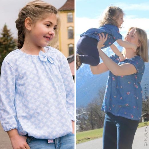 Kinder Bluse Tunika - Elo - Schnittmuster eBook