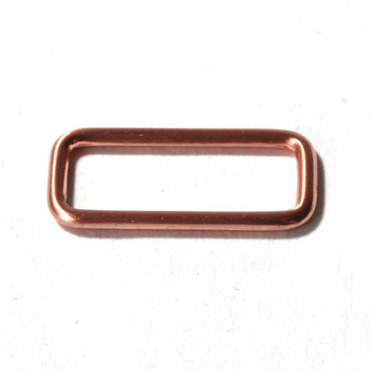 Boucle rectangle 25mm en cuivre