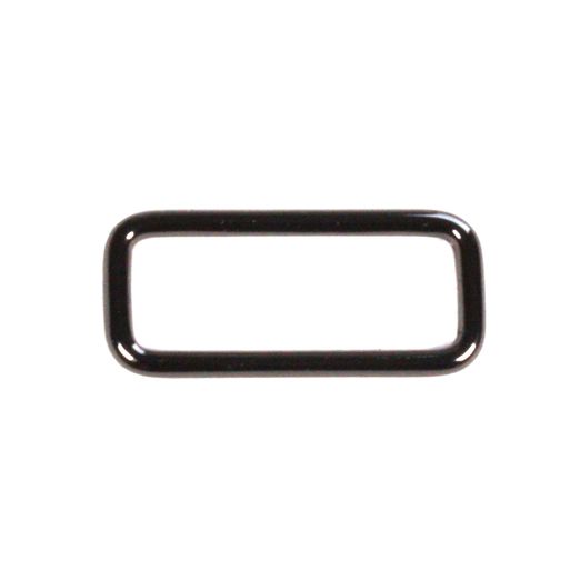 Boucle rectangle en métal foncé de 25 mm