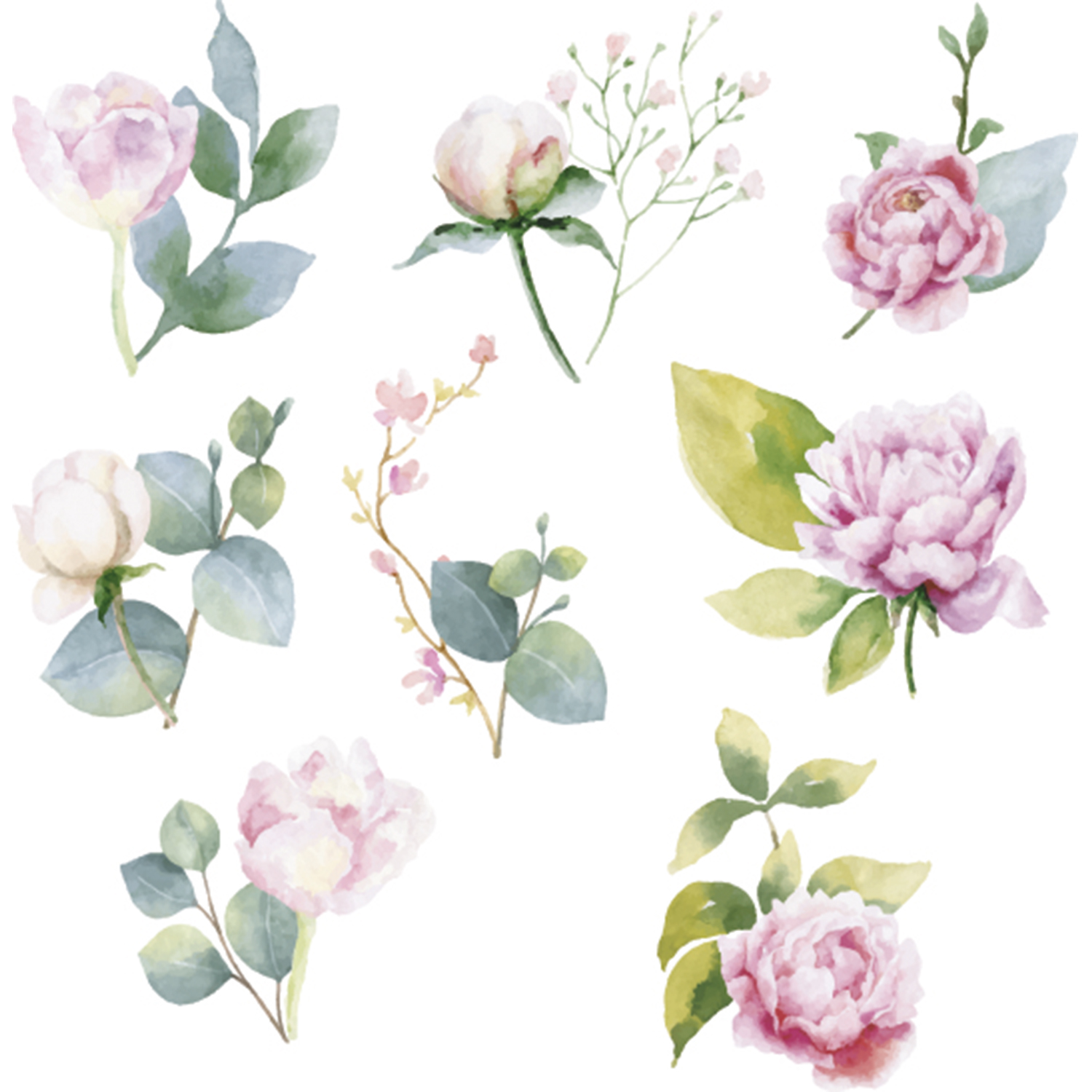 Bügelbilder rosa Rosen-0 Bügelbilder rosa Rosen-0