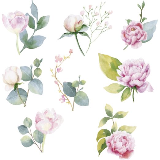 Bügelbilder rosa Rosen Bügelbilder rosa Rosen