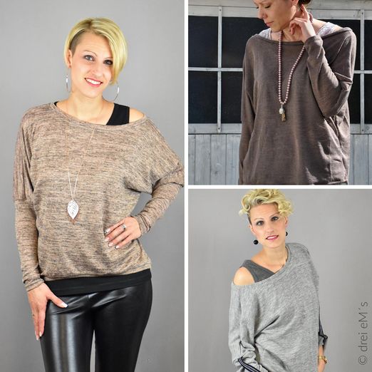 Kombi-eBook -Top HELLI und Pullover BELLI - Schnittmuster eBook