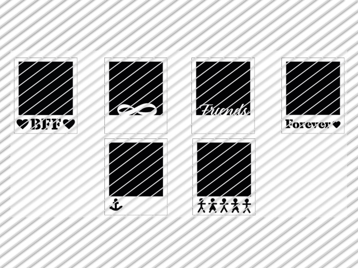 Plotterdatei - Sofortbild Freundschaft-1 Plotterdatei - Sofortbild Freundschaft-1