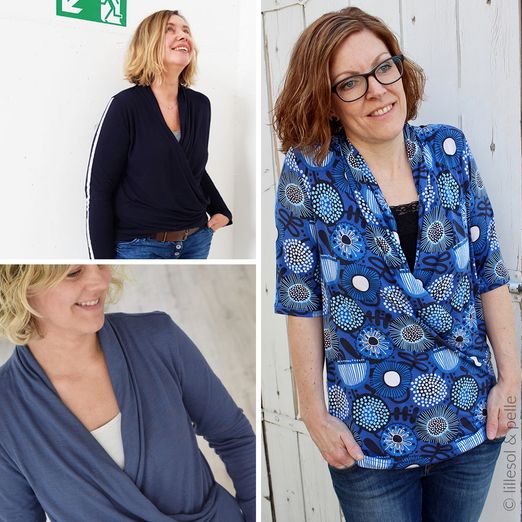 Wickelshirt - lillesol woman No.41 - Schnittmuster eBook