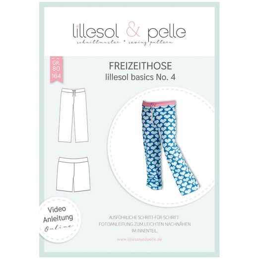 Freizeithose - lillesol basic No.4 - Papierschnittmuster
