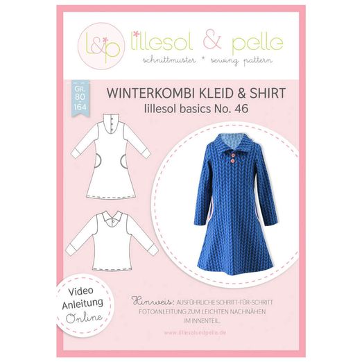 Winterkombi Kleid & Shirt - lillesol basic No.46 - Papierschnittmuster