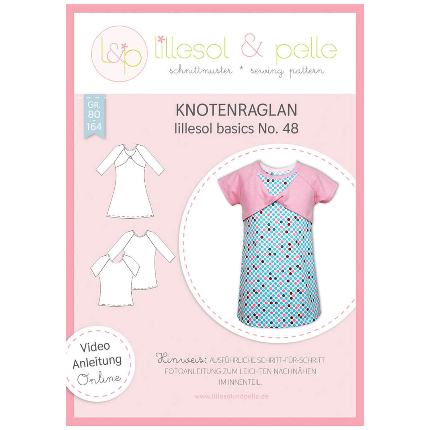 Knotenraglan - lillesol basic No.48 - Papierschnittmuster-0 Knotenraglan - lillesol basic No.48 - Papierschnittmuster-0