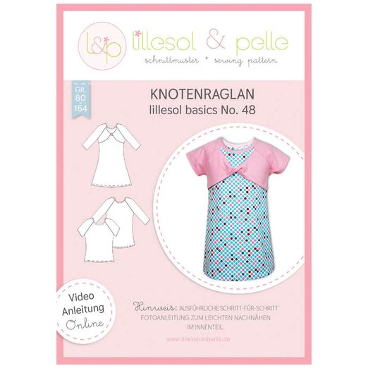 Knotenraglan - lillesol basic No.48 - Papierschnittmuster Knotenraglan - lillesol basic No.48 - Papierschnittmuster