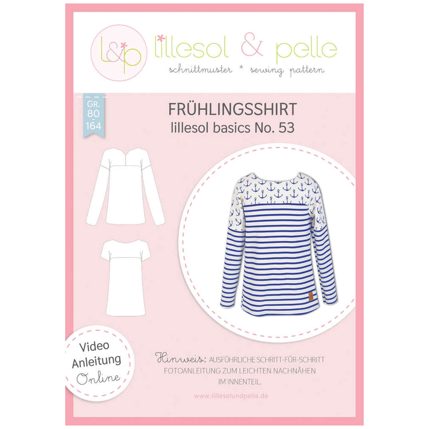 Frühlingsshirt - lillesol basic No.53 - Papierschnittmuster-0 Frühlingsshirt - lillesol basic No.53 - Papierschnittmuster-0