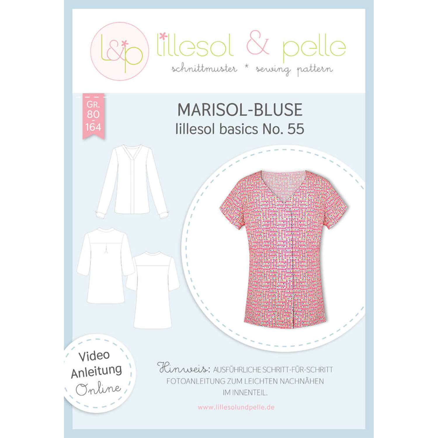 Marisol-Bluse - lillesol basic No.55 - Papierschnittmuster-0 Marisol-Bluse - lillesol basic No.55 - Papierschnittmuster-0
