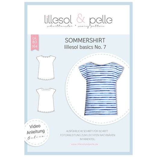 Sommershirt - lillesol basic No.7 - Papierschnittmuster