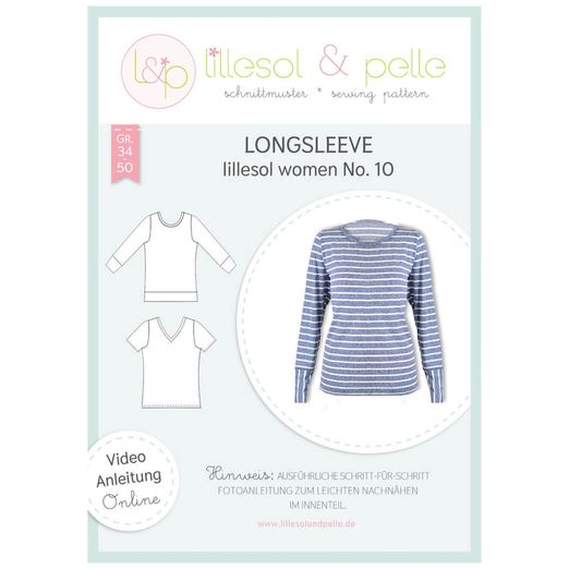 Longsleeve - lillesol women No.10 - Papierschnittmuster