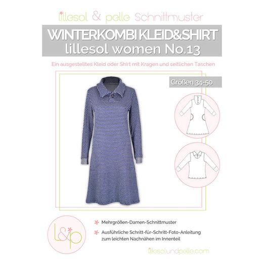 Winterkombi Kleid & Shirt - lillesol women No.13 - Papierschnittmuster