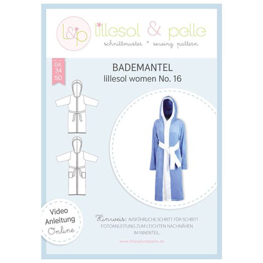 Bademantel - lillesol women No.16 - Papierschnittmuster