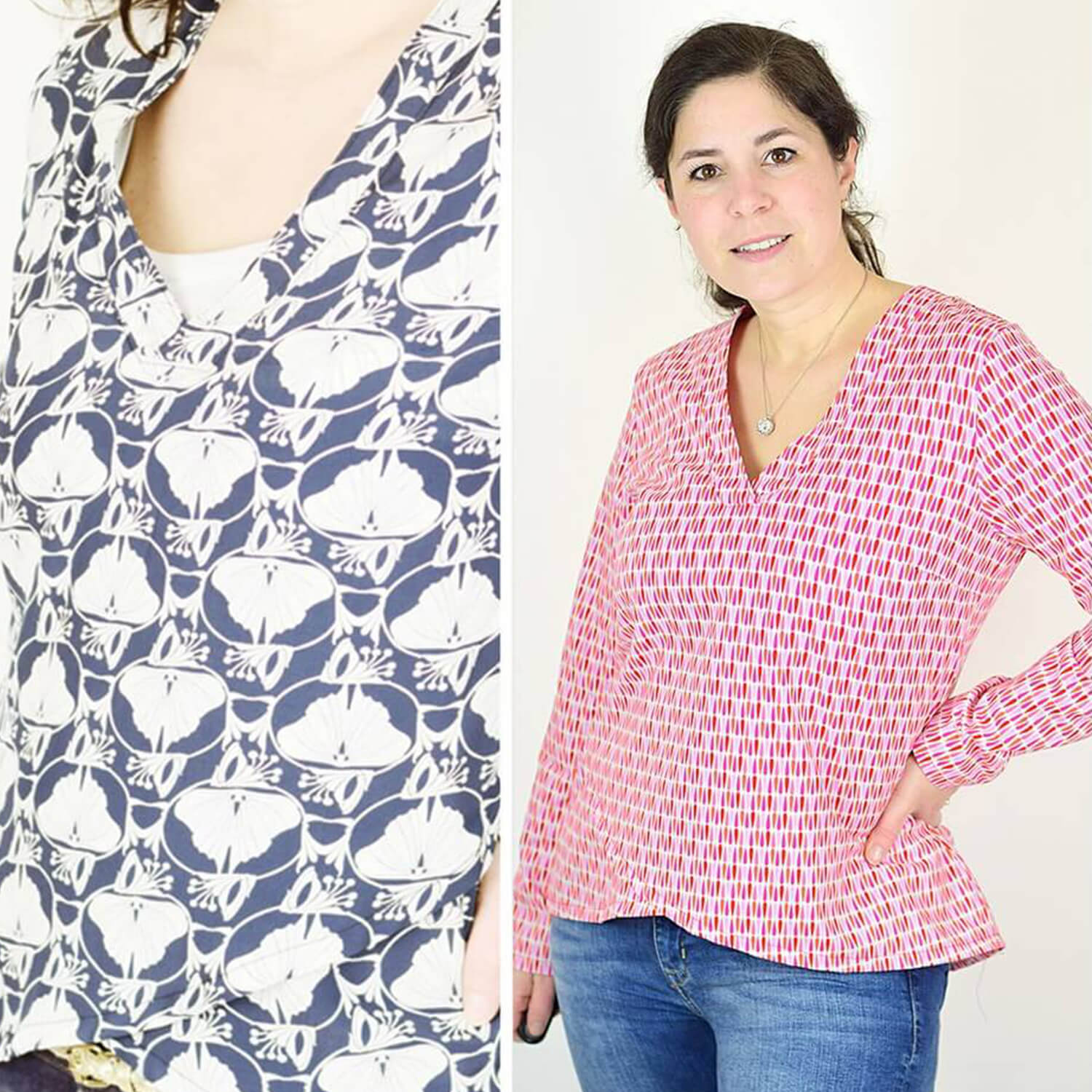 Verano-Bluse - lillesol women No.17 - Papierschnittmuster-1 Verano-Bluse - lillesol women No.17 - Papierschnittmuster-1