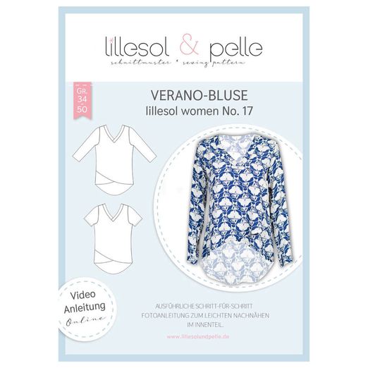 Verano-Bluse - lillesol women No.17 - Papierschnittmuster Verano-Bluse - lillesol women No.17 - Papierschnittmuster