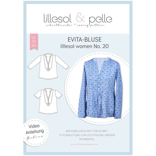 Evita-Bluse - lillesol women No.20 - Papierschnittmuster