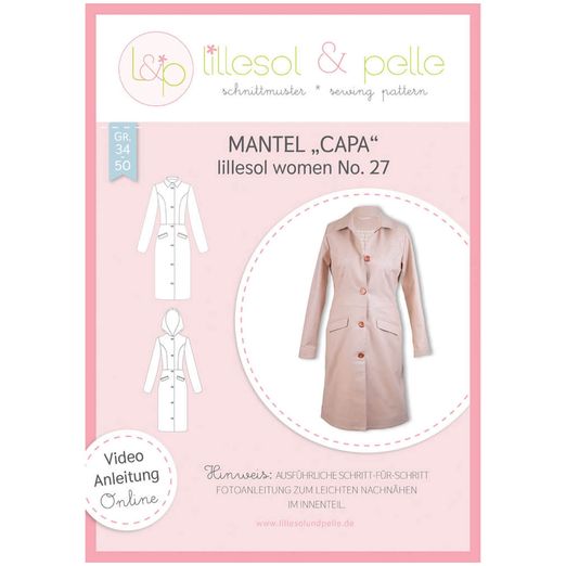 Mantel Capa - lillesol women No.27 - Papierschnittmuster