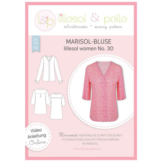 Marisol-Bluse - lillesol women No.30 - Papierschnittmuster Marisol-Bluse - lillesol women No.30 - Papierschnittmuster