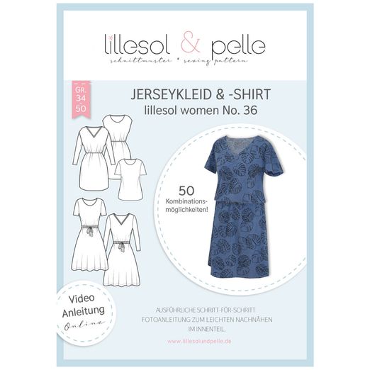 Jerseykleid & Shirt - lillesol women No.36 - Papierschnittmuster Jerseykleid & Shirt - lillesol women No.36 - Papierschnittmuster