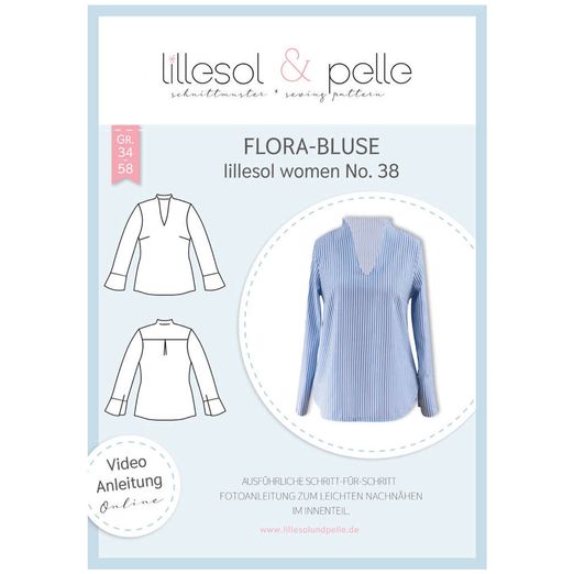 Flora-Bluse - lillesol women No.38 - Papierschnittmuster