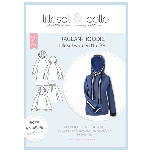 Raglan-Hoodie - lillesol women No.39 - Papierschnittmuster