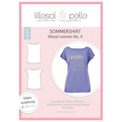 Sommershirt - lillesol women No.4 - Papierschnittmuster