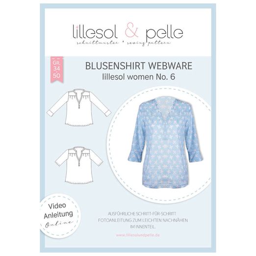 Webware-Blusenshirt - lillesol women No.6 - Papierschnittmuster