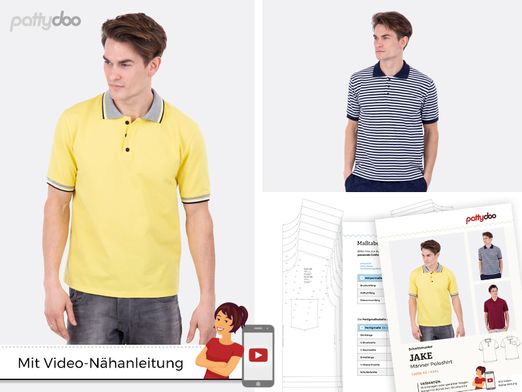 Poloshirt - Jake - Papier-Schnittmuster