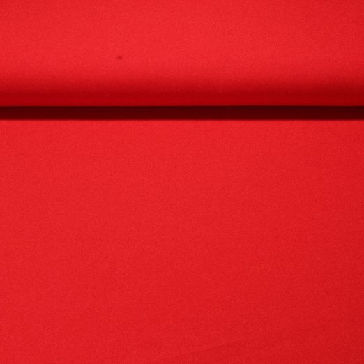 Tissu Robes et Blouses Anna - Bi Stretch Uni rouge