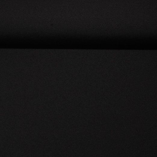 Kleider und Blusenstoff Anna - Bi Stretch Uni Schwarz
