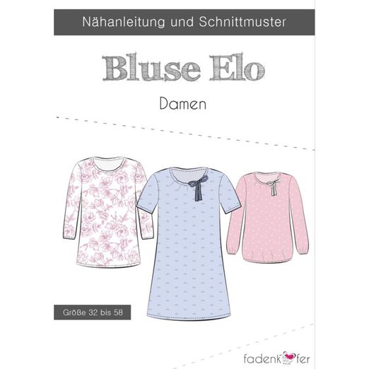 Damen Bluse Tunika - Elo - Papierschnittmuster