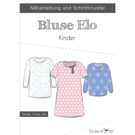 Kinder Bluse Tunika - Elo - Papierschnittmuster