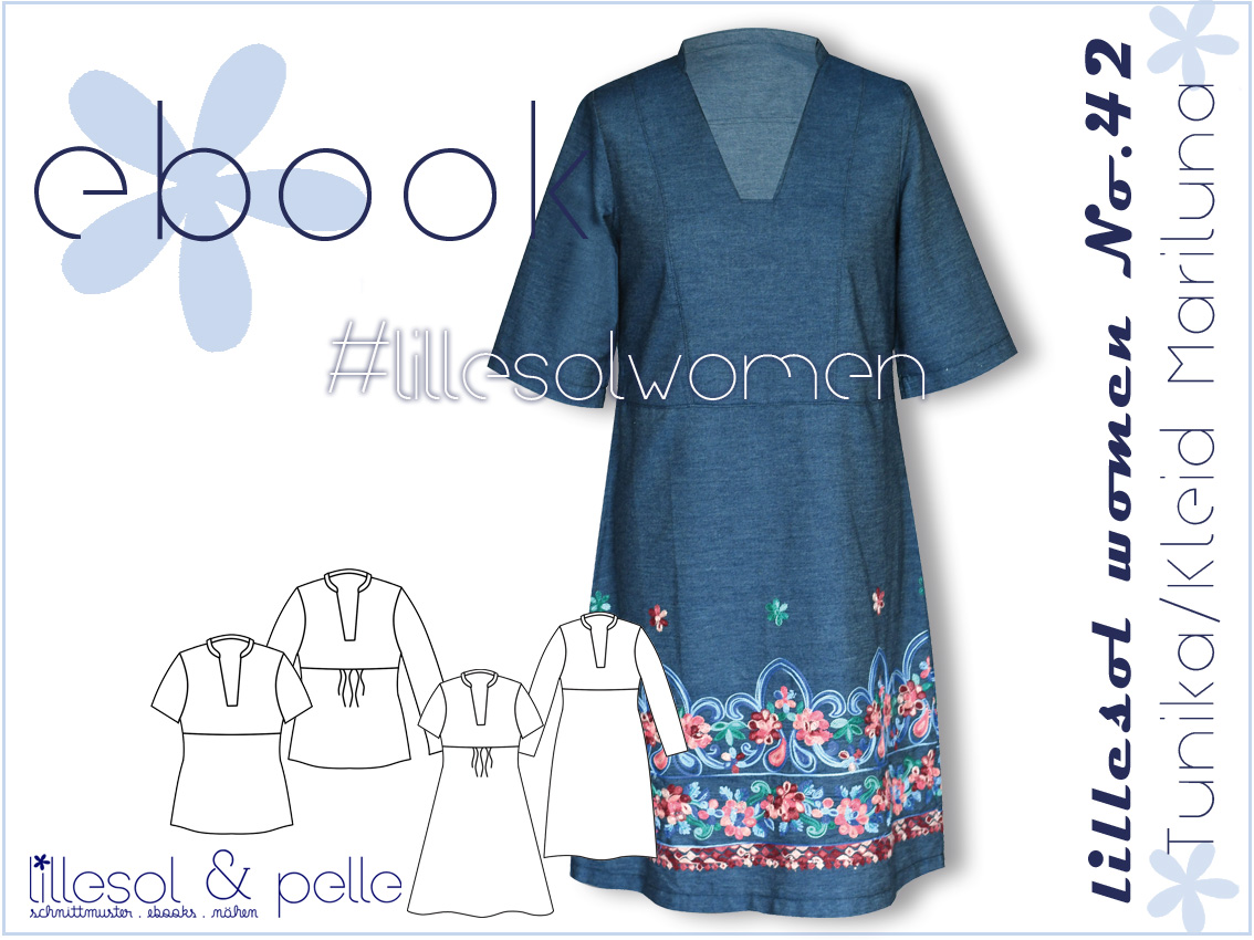 Tunika Kleid - lillesol women No.42 Mariluna - Schnittmuster eBook-1 Tunika Kleid - lillesol women No.42 Mariluna - Schnittmuster eBook-1