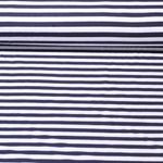 Jersey Kathrin gestreift - Weiß Navy